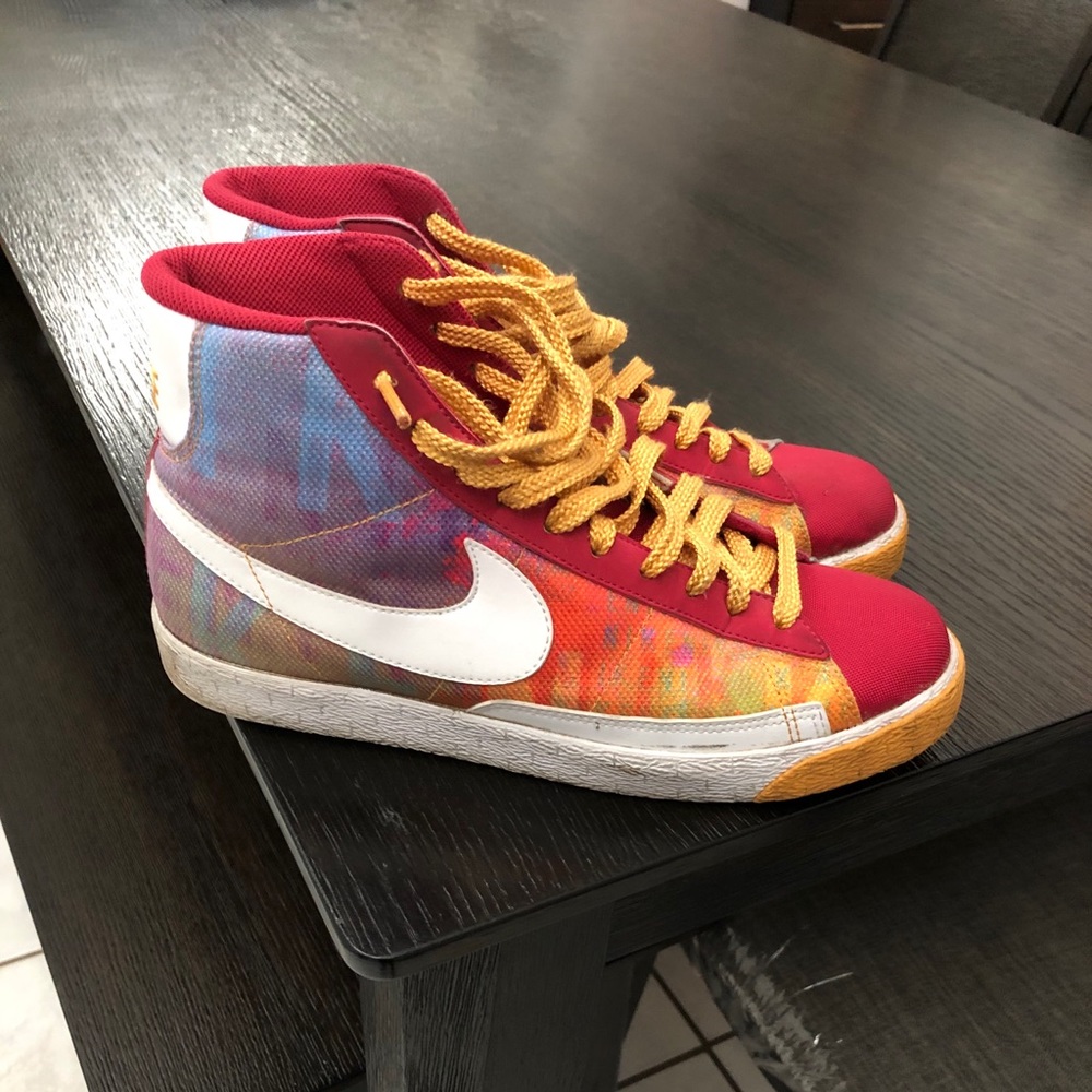 Colorful High-Top Sneakers